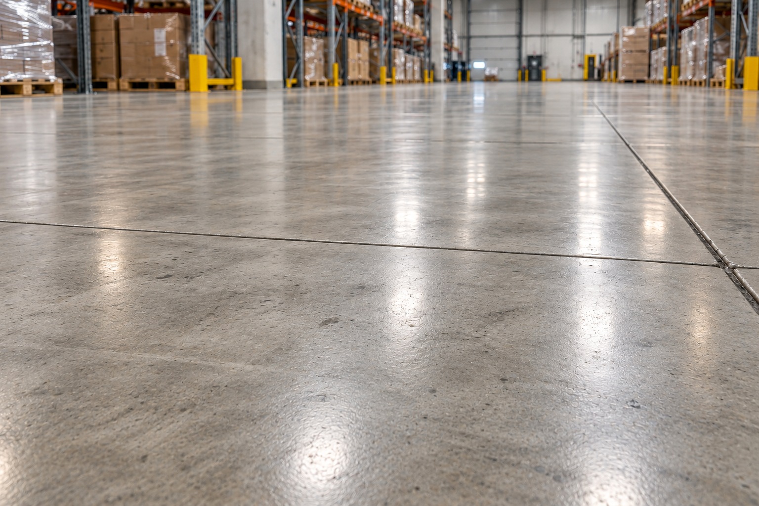 AI illustration of a sealed and preserved industrial concrete floor