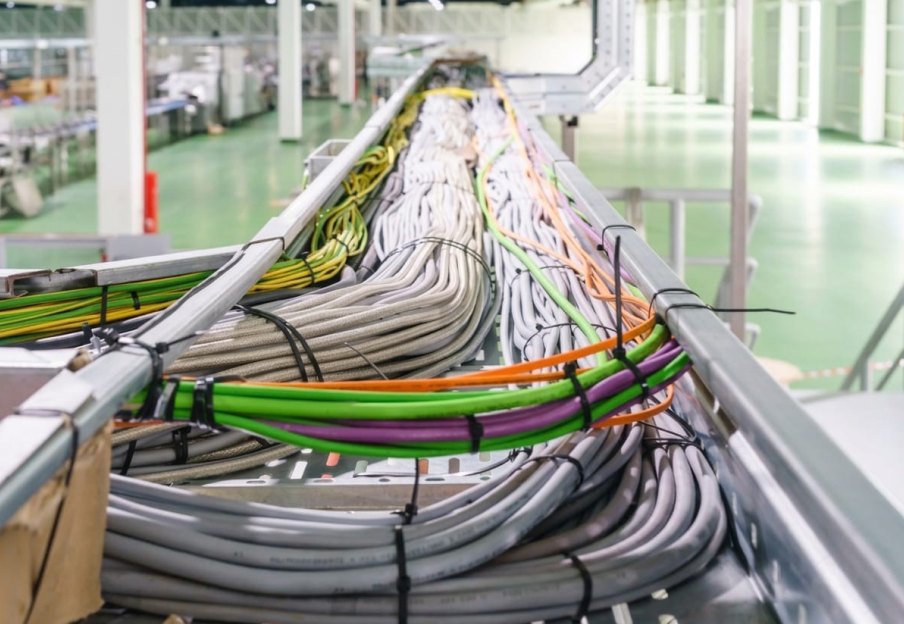 Cable highways whose sheathing won’t carry fire.