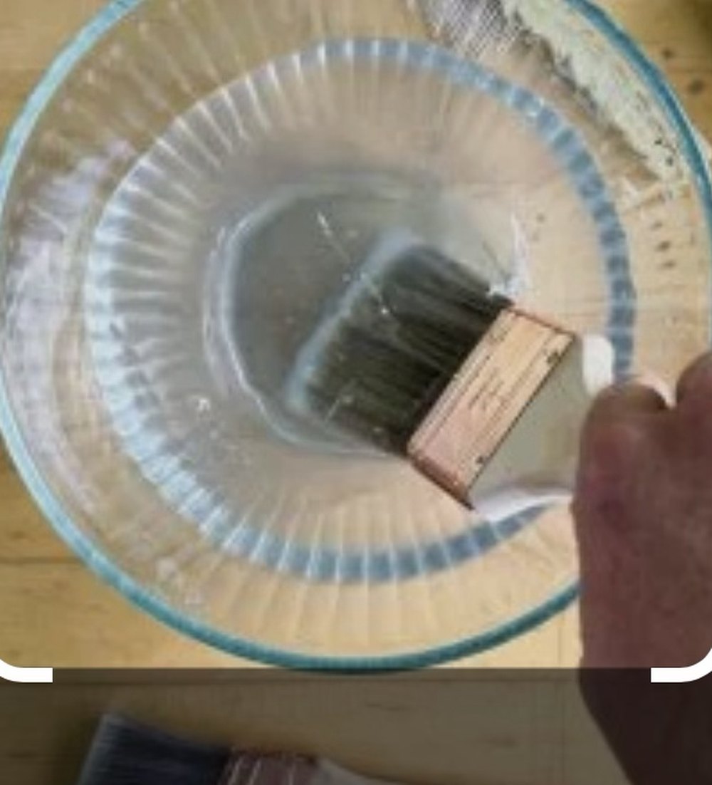 7034 brushed on — the translucent film