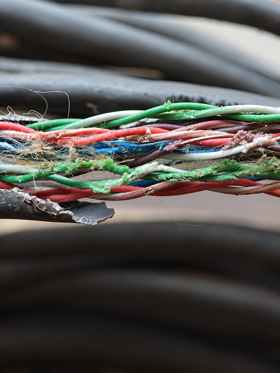 RAT-DAMAGED CABLE