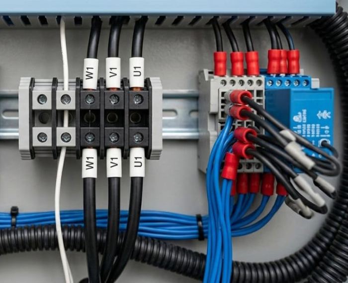 Cleaning a live, energised panel without shutdown.