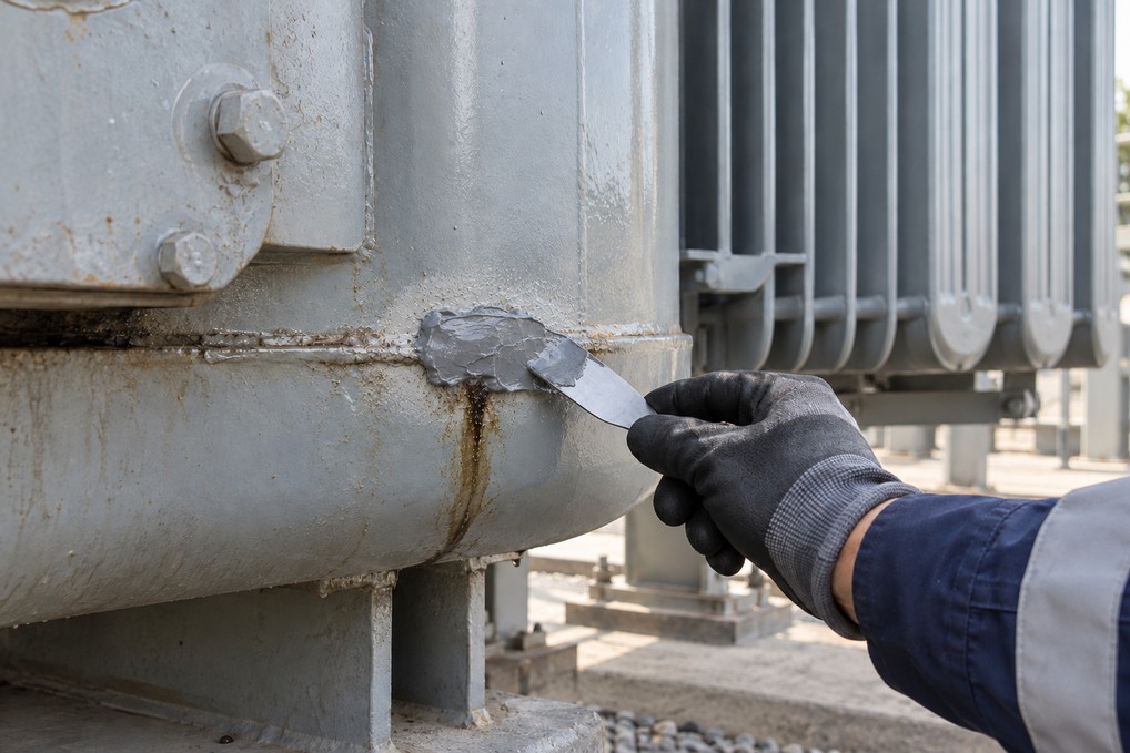 TRANSFORMER TANK LEAKS: Stop oil loss without a transformer shutdown.