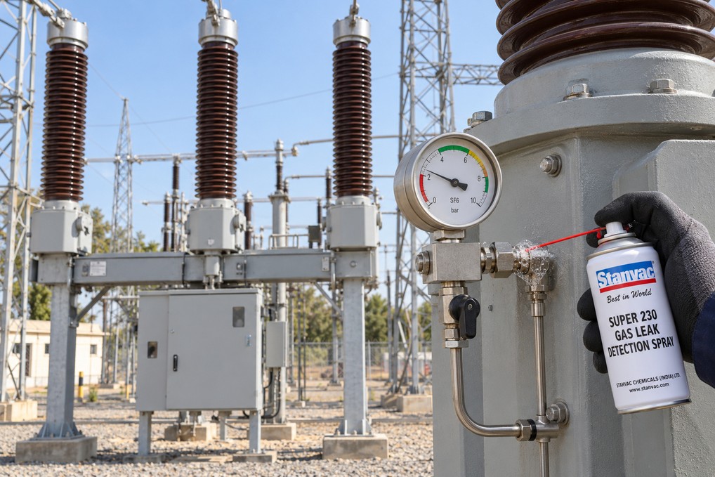 SF₆ CIRCUIT BREAKERS: Spot SF₆ leaks at valves and joints. Reduce gas loss and downtime.