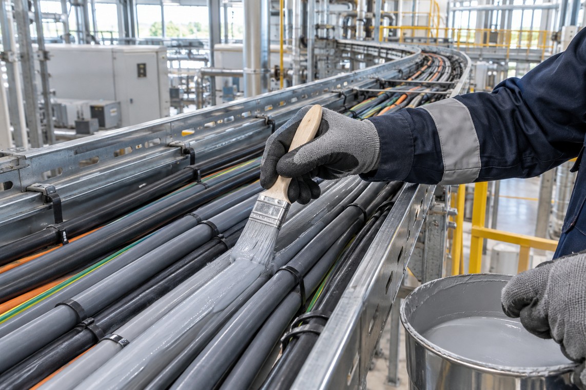 CABLE TRAYS: Limit fire spread along cable routes.