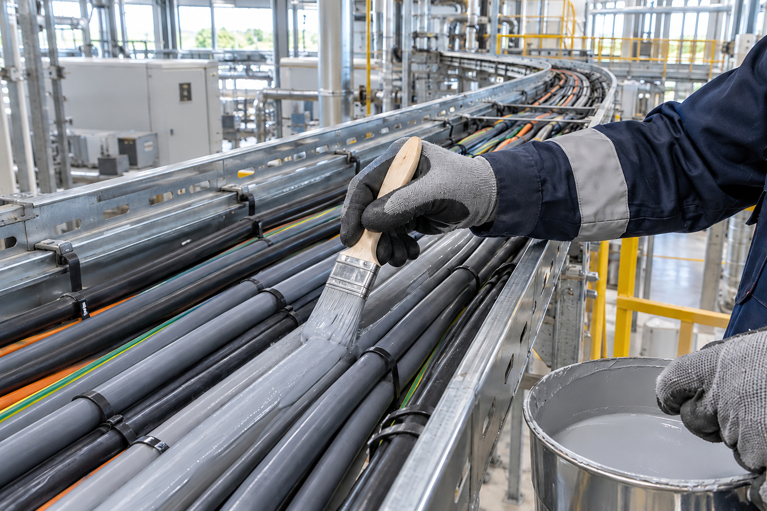 PROTECT CABLE HIGHWAYS. LIMIT FIRE SPREAD THROUGH THE PLANT.