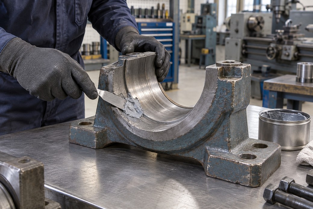 WORN BEARING HOUSINGS: Restore housings to size. Withstand extreme temperature changes.