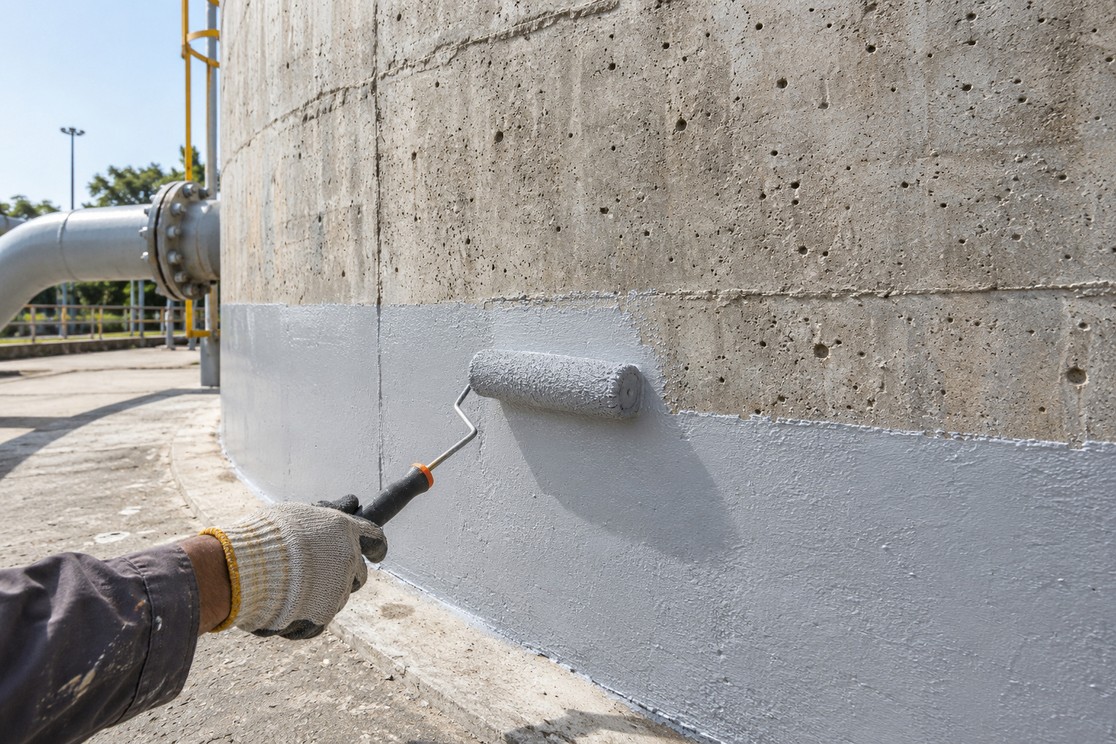 RCC TANKS & WALLS: Reduce water seepage, cracking and algae growth.