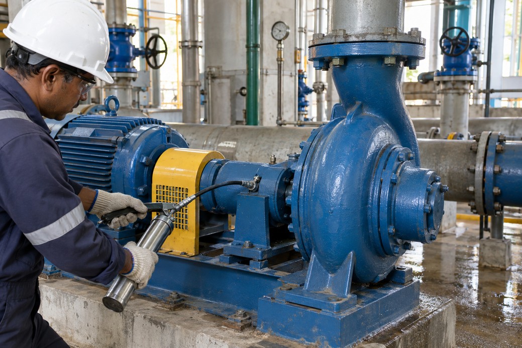 WATER-PUMP BEARINGS: Resist grease washout. Protect bearings when water gets in.