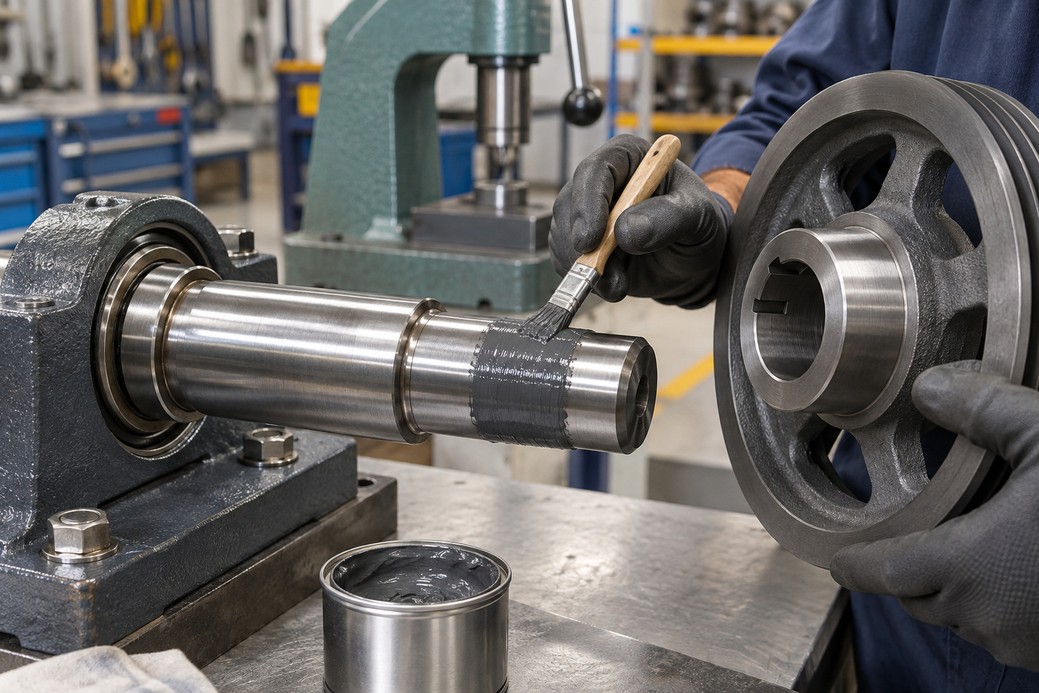 PRESS-FIT SHAFTS & HUBS: Press parts together smoothly, with less seizure and breakage.