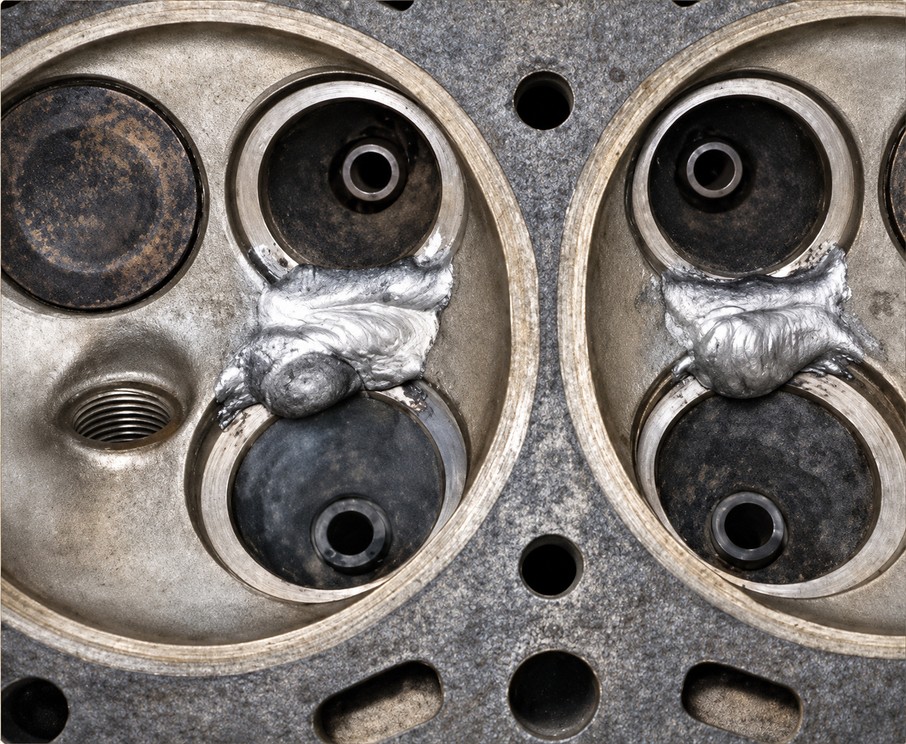 CAST-IRON CYLINDER HEADS: Repair cast iron without preheating or distortion.