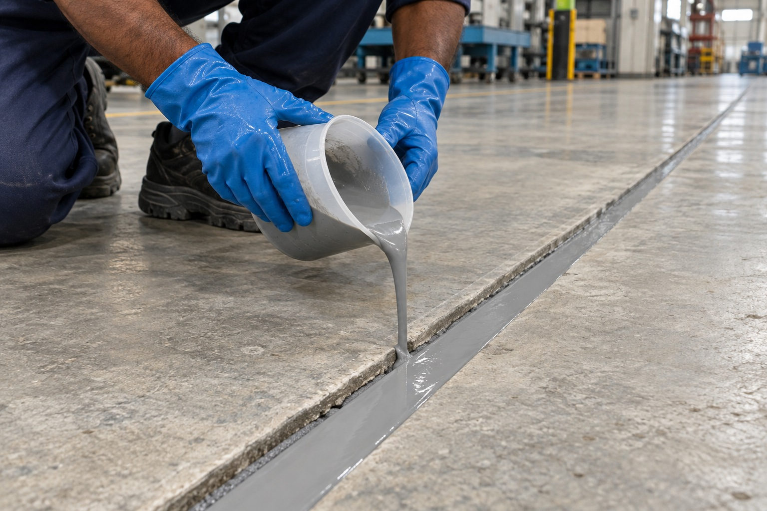 BETONFUGEN MIT FLEXIBLER, SCHLAGFESTER BESCHICHTUNG ABGEDICHTET HALTEN.