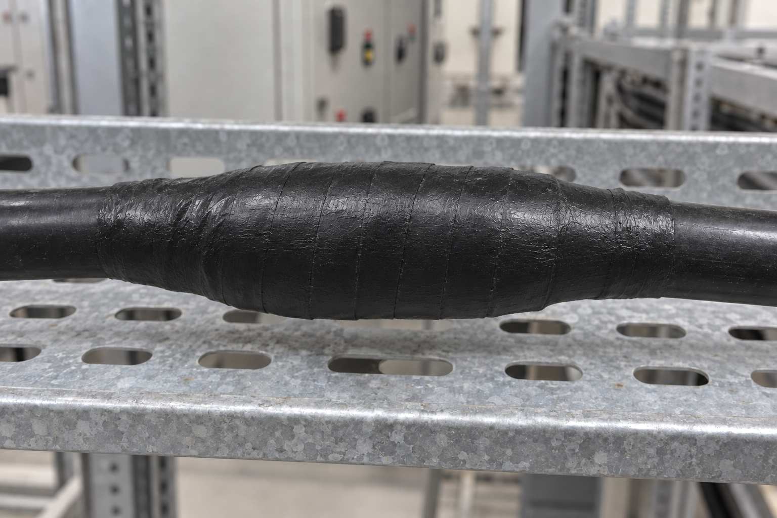 അതേ cable joint നന്നാക്കി Z931B coating പുരട്ടിയത്